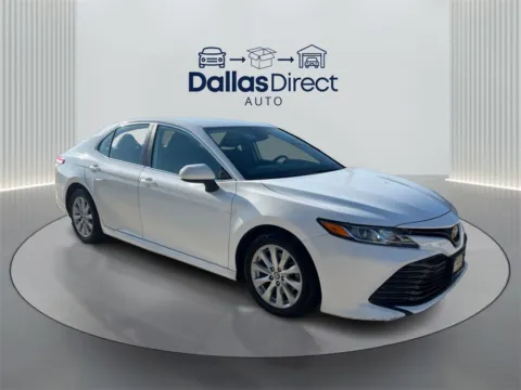 White 2020 Toyota Camry LE for sale in Irving, TX