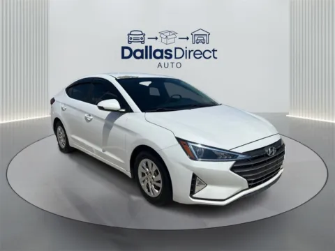 White 2019 Hyundai Elantra SE for sale in Irving, TX