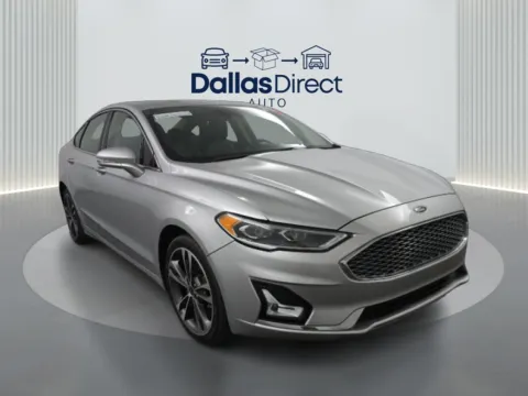 Silver 2019 Ford Fusion Titanium for sale in Irving, TX