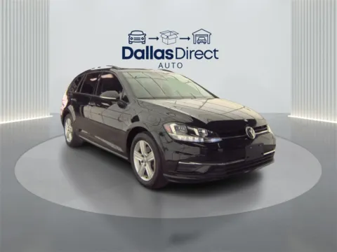 Black 2018 Volkswagen Golf SportWagen S for sale in Irving, TX