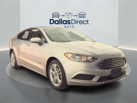 Silver 2018 Ford Fusion Hybrid S for sale in Irving, TX