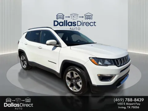 White 2020 Jeep Compass Limited for sale in Irving, TX