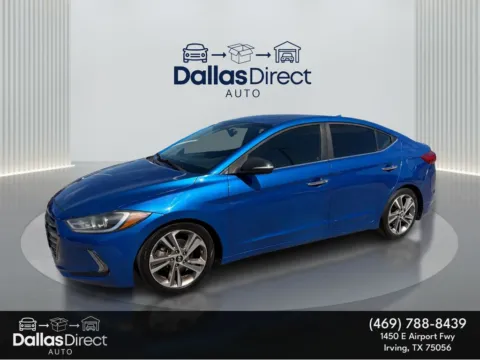 Blue 2017 Hyundai Elantra Limited for sale in Irving, TX