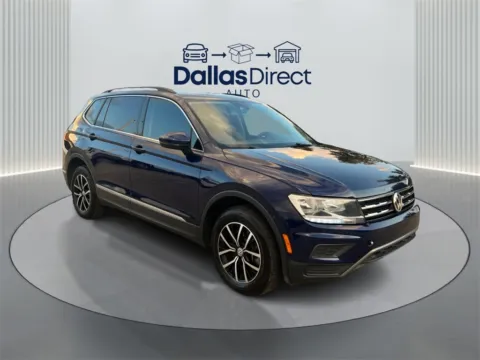 Blue 2021 Volkswagen Tiguan 2.0T SE for sale in Irving, TX