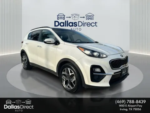 White 2021 Kia Sportage EX for sale in Irving, TX