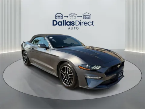 Gray 2018 Ford Mustang EcoBoost Premium for sale in Irving, TX
