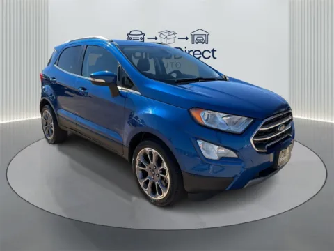 Blue 2021 Ford EcoSport Titanium for sale in Irving, TX