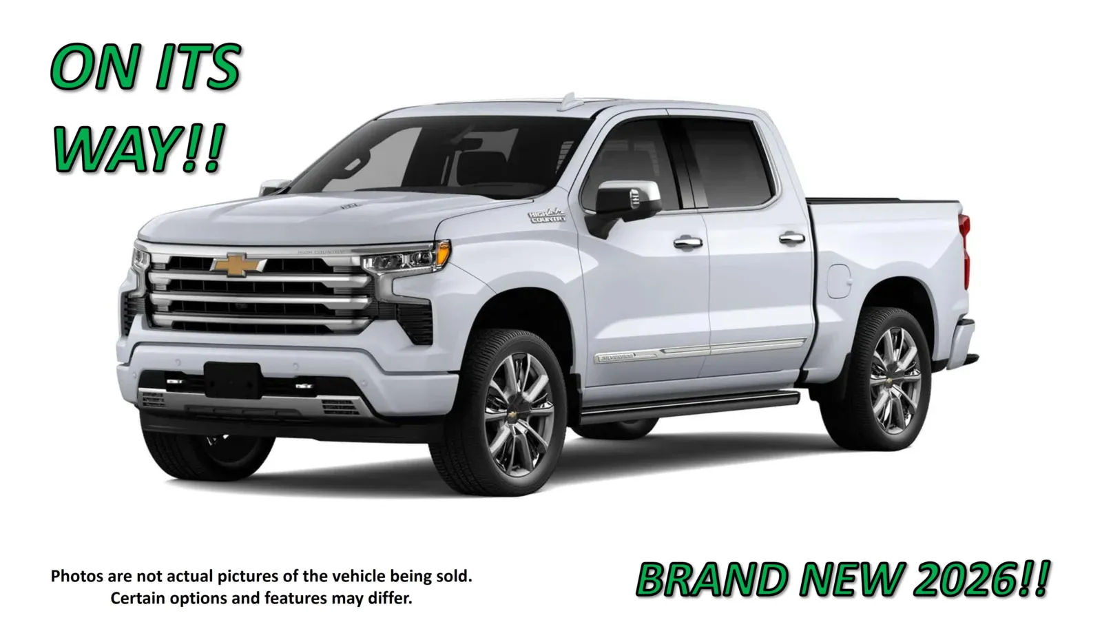 White 2026 Chevrolet Silverado 1500 High Country for sale in Clinton, MO