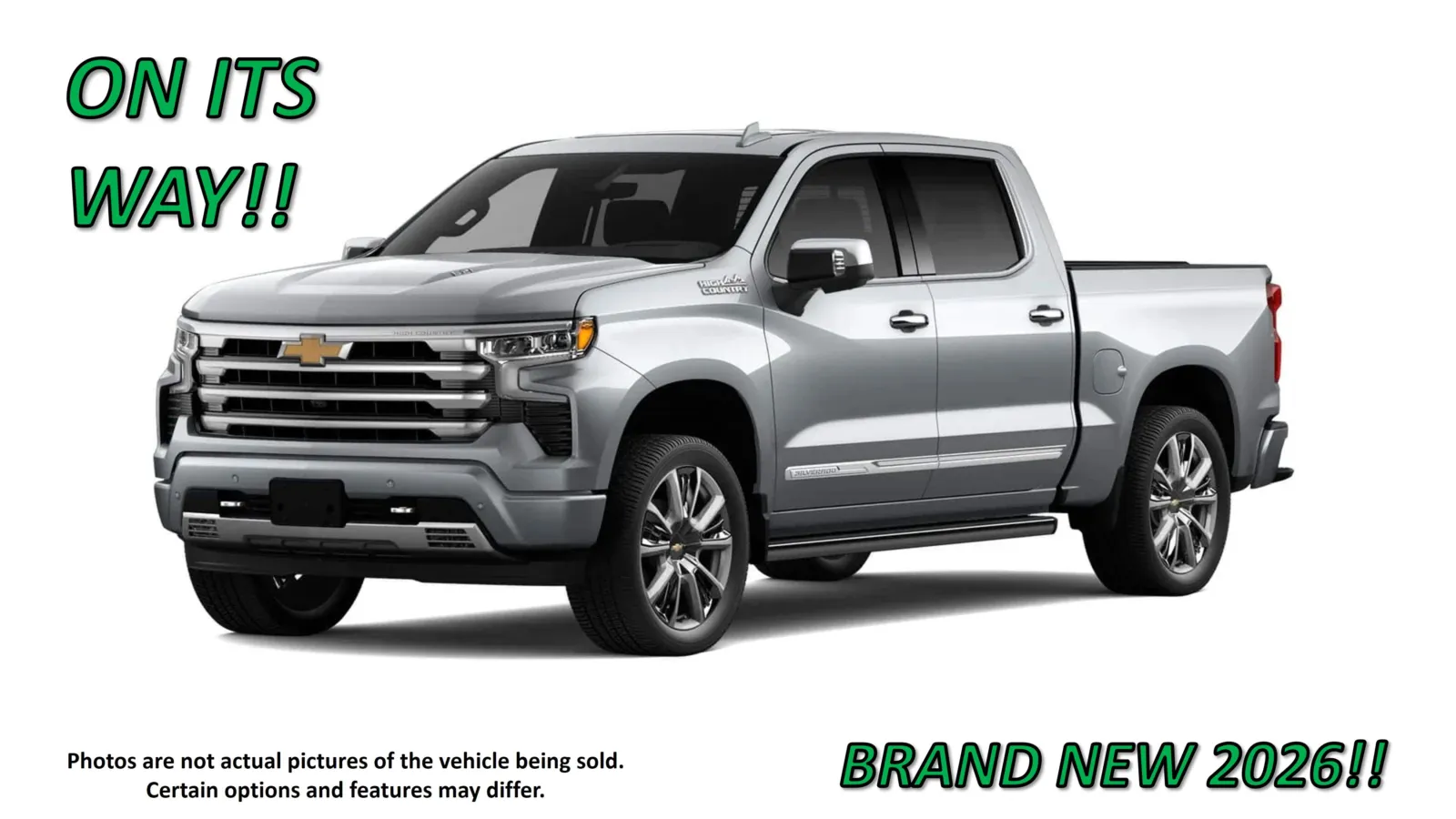 Gray 2026 Chevrolet Silverado 1500 High Country for sale in Clinton, MO