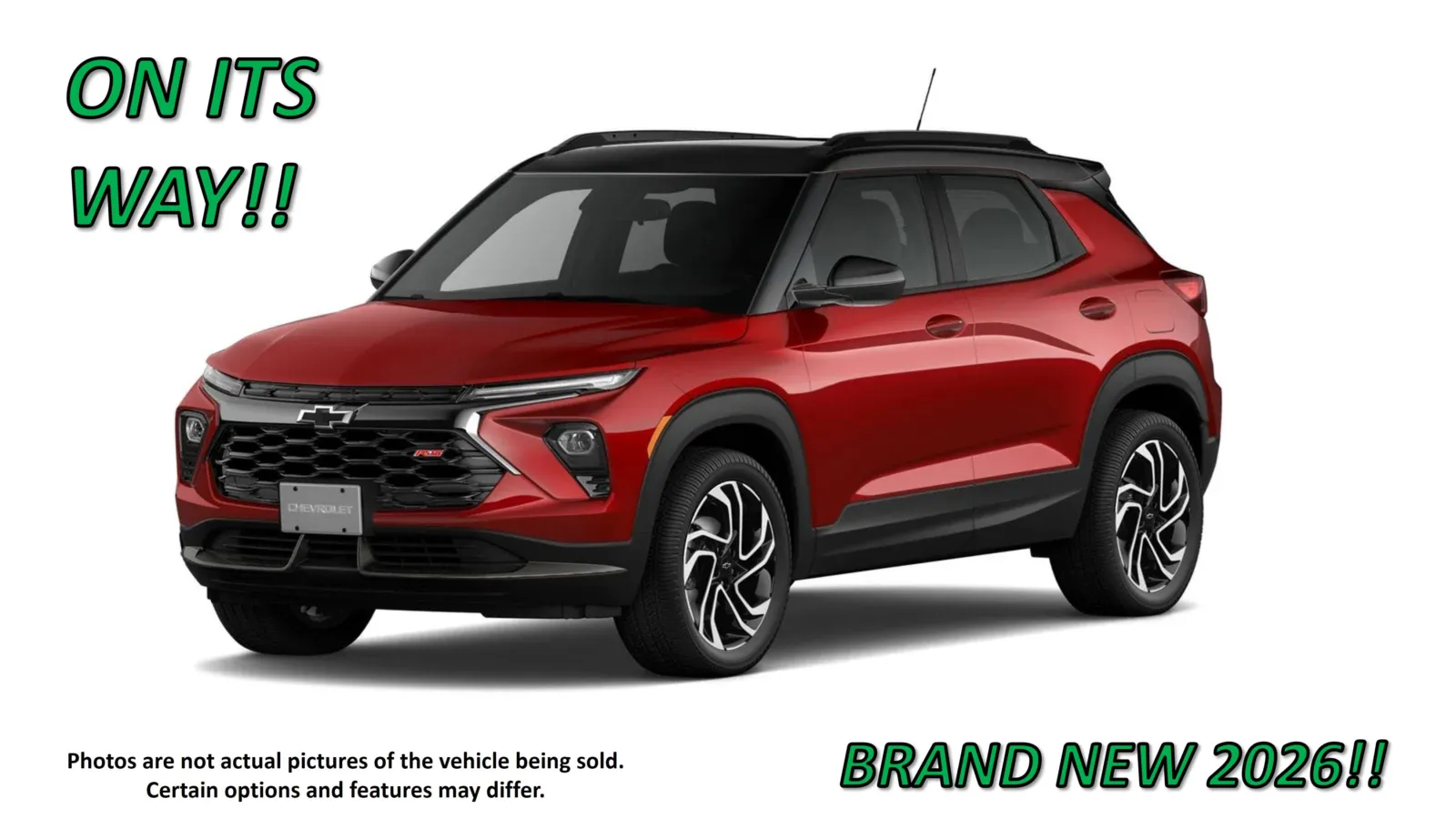 Red 2026 Chevrolet Trailblazer RS for sale in Clinton, MO