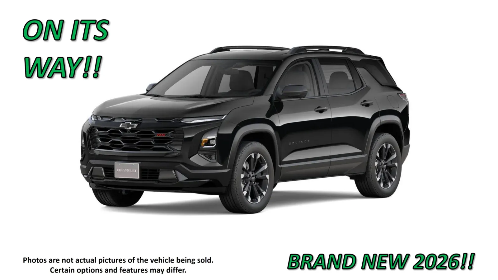 Black 2026 Chevrolet Equinox AWD RS for sale in Clinton, MO