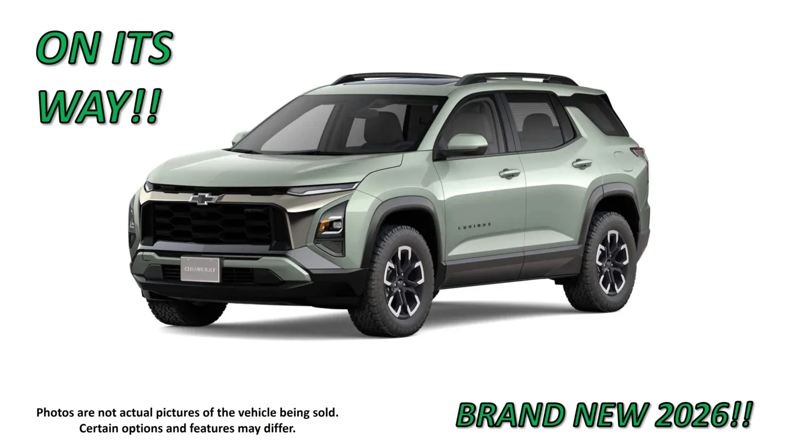 Green 2026 Chevrolet Equinox AWD ACTIV for sale in Clinton, MO