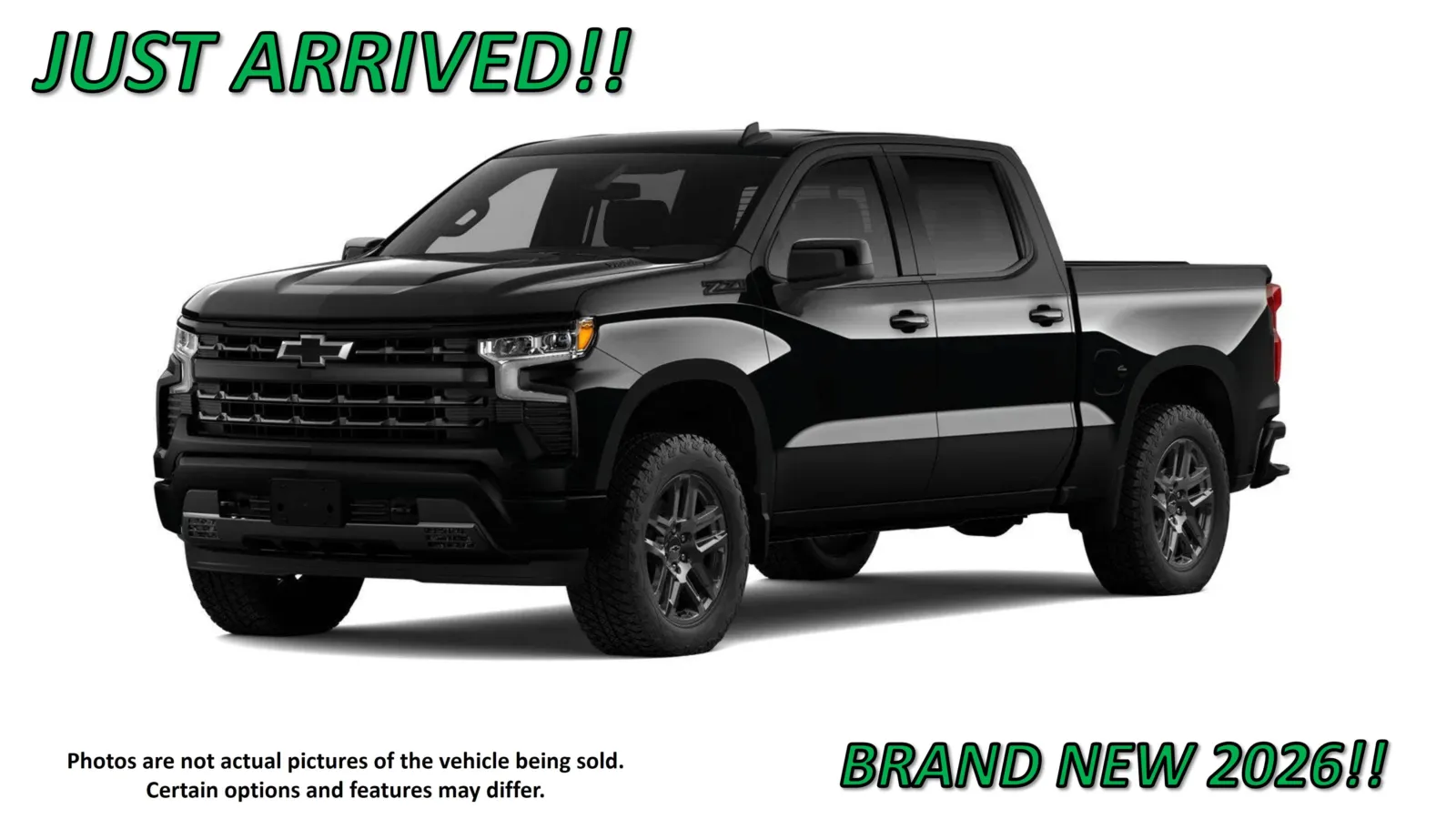 Black 2026 Chevrolet Silverado 1500 RST for sale in Clinton, MO