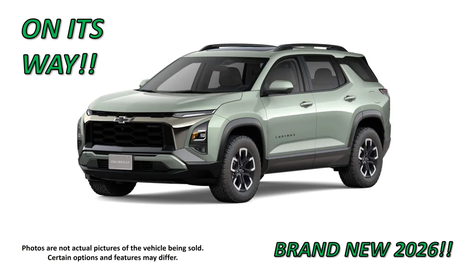 Green 2026 Chevrolet Equinox AWD ACTIV for sale in Clinton, MO