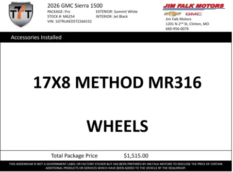 Photos of 2026 GMC Sierra 1500 Pro for sale in Clinton, MO at Jim Falk Motors