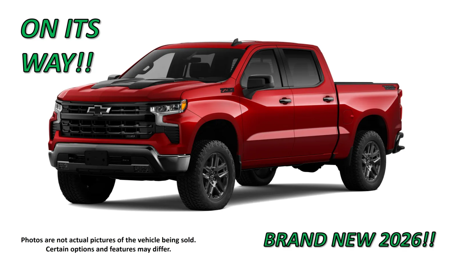 Red 2026 Chevrolet Silverado 1500 LT Trail Boss for sale in Clinton, MO