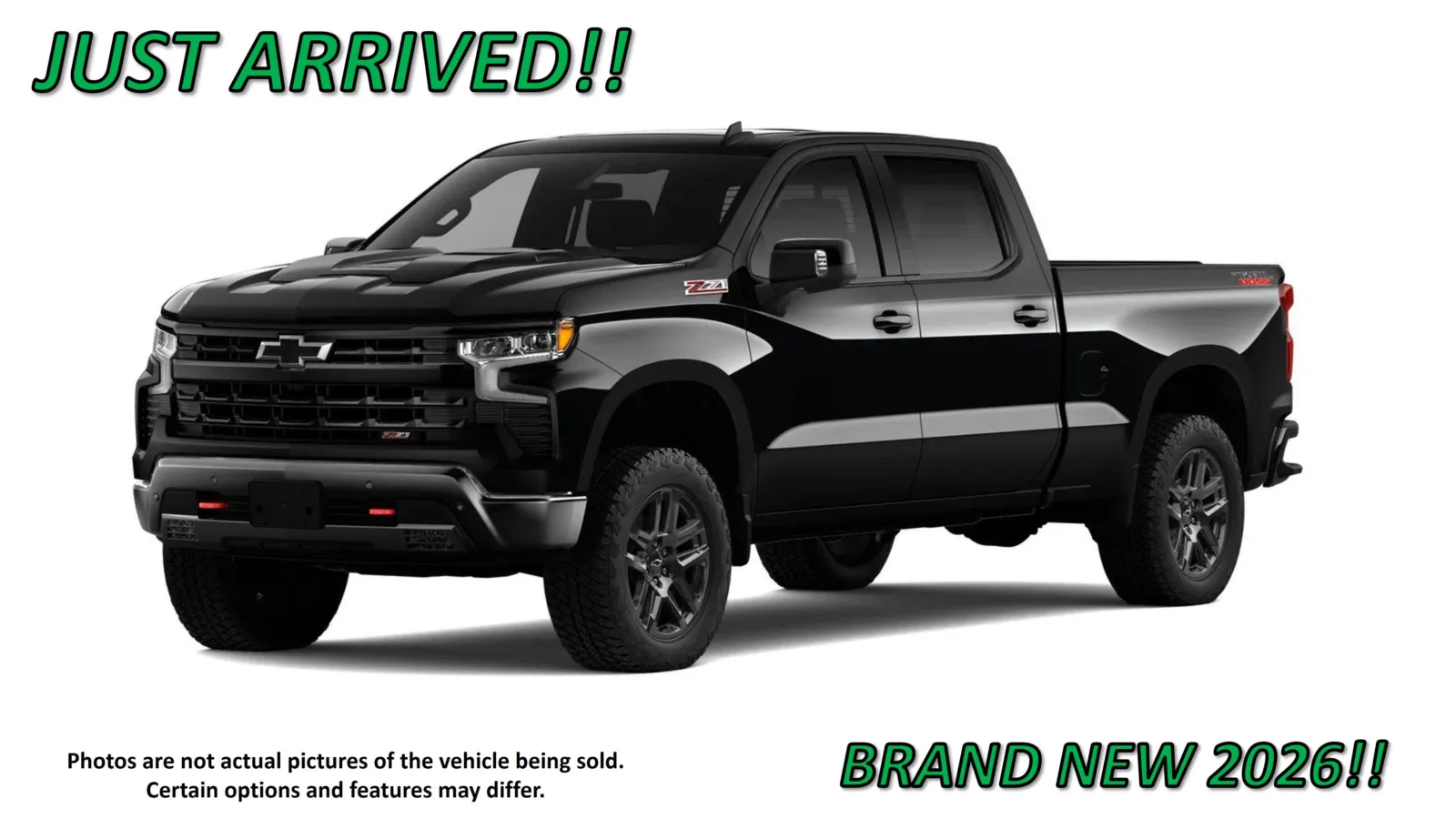 Black 2026 Chevrolet Silverado 1500 LT Trail Boss for sale in Clinton, MO