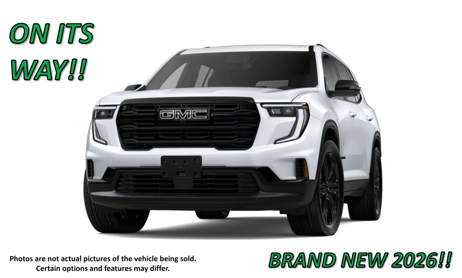 White 2026 GMC Acadia AWD Elevation for sale in Clinton, MO