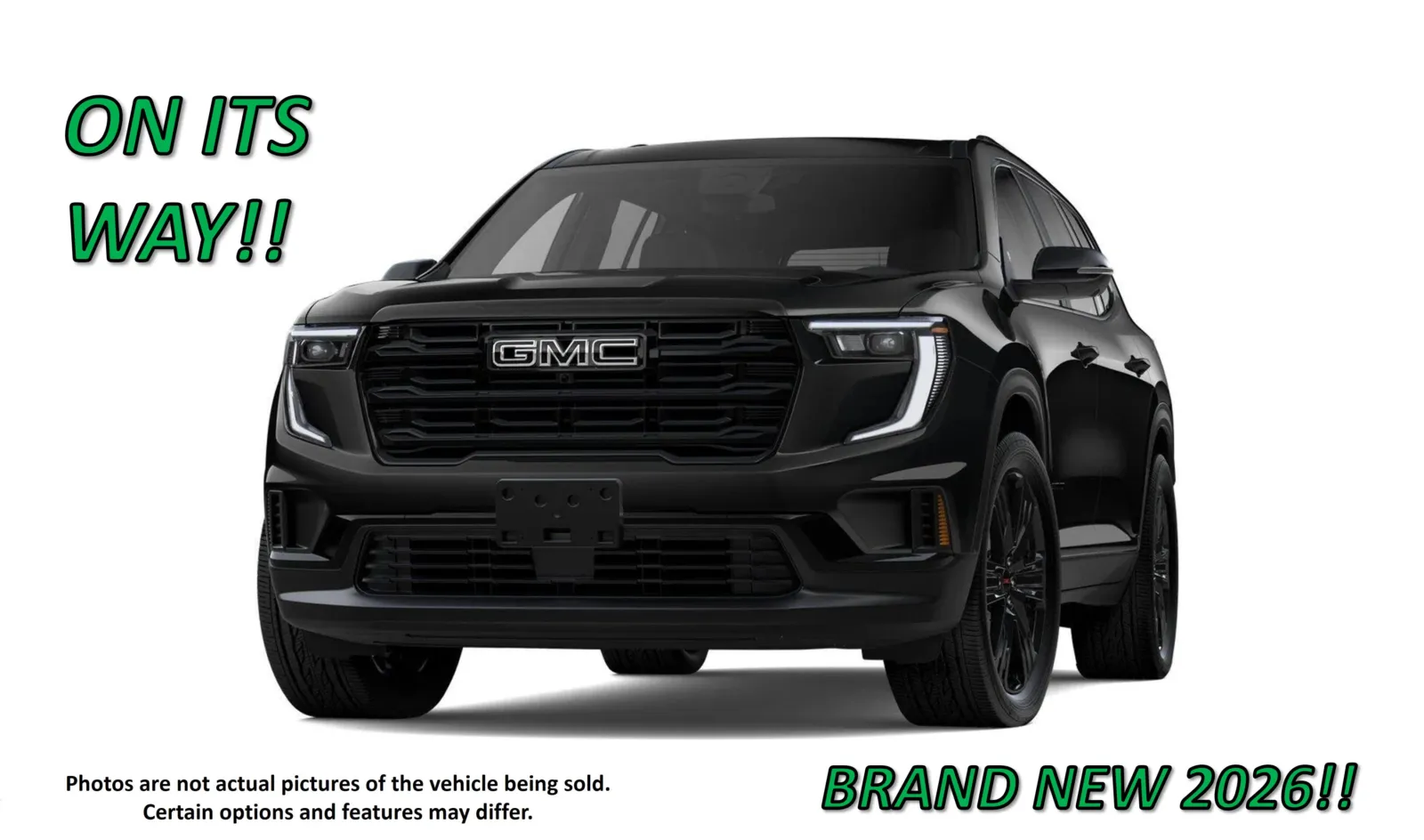 Black 2026 GMC Acadia AWD Elevation for sale in Clinton, MO