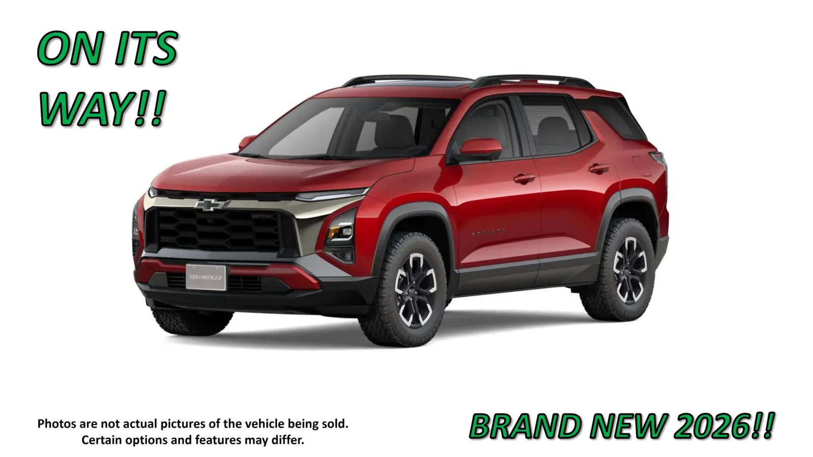 Red 2026 Chevrolet Equinox AWD ACTIV for sale in Clinton, MO