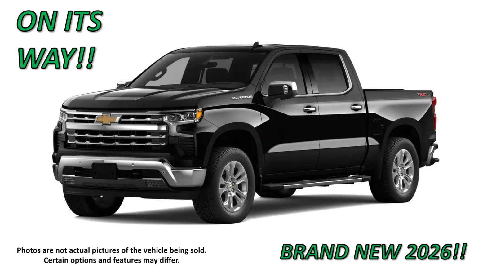 Black 2026 Chevrolet Silverado 1500 LTZ for sale in Clinton, MO