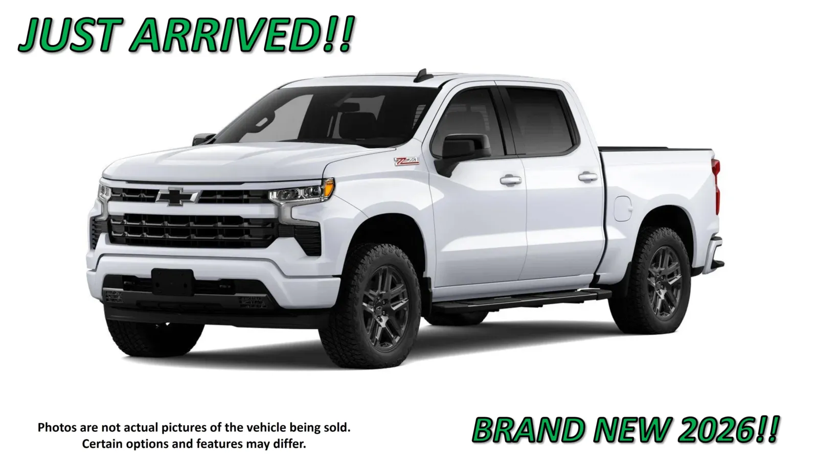 White 2026 Chevrolet Silverado 1500 RST for sale in Clinton, MO