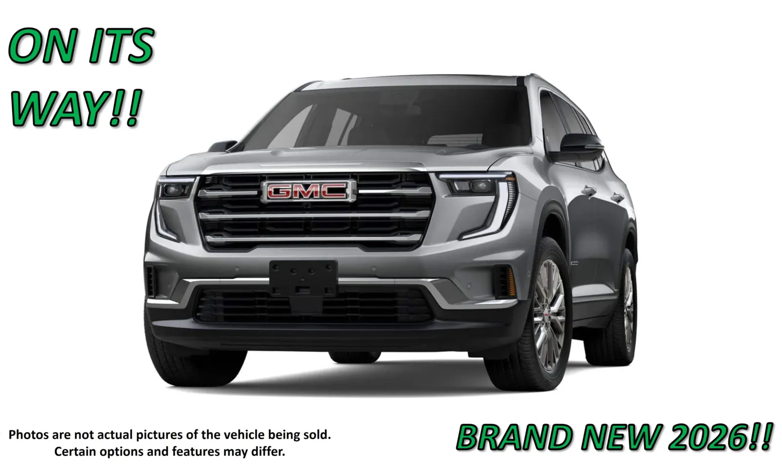 Gray 2026 GMC Acadia FWD Elevation for sale in Clinton, MO