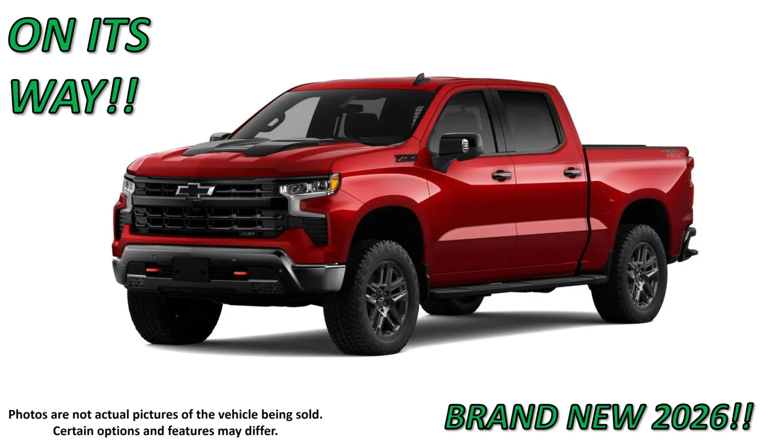 Red 2026 Chevrolet Silverado 1500 LT Trail Boss for sale in Clinton, MO