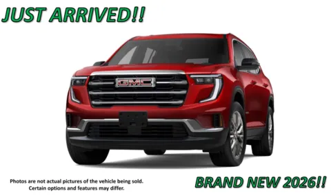 Red 2026 GMC Acadia FWD Elevation for sale in Clinton, MO