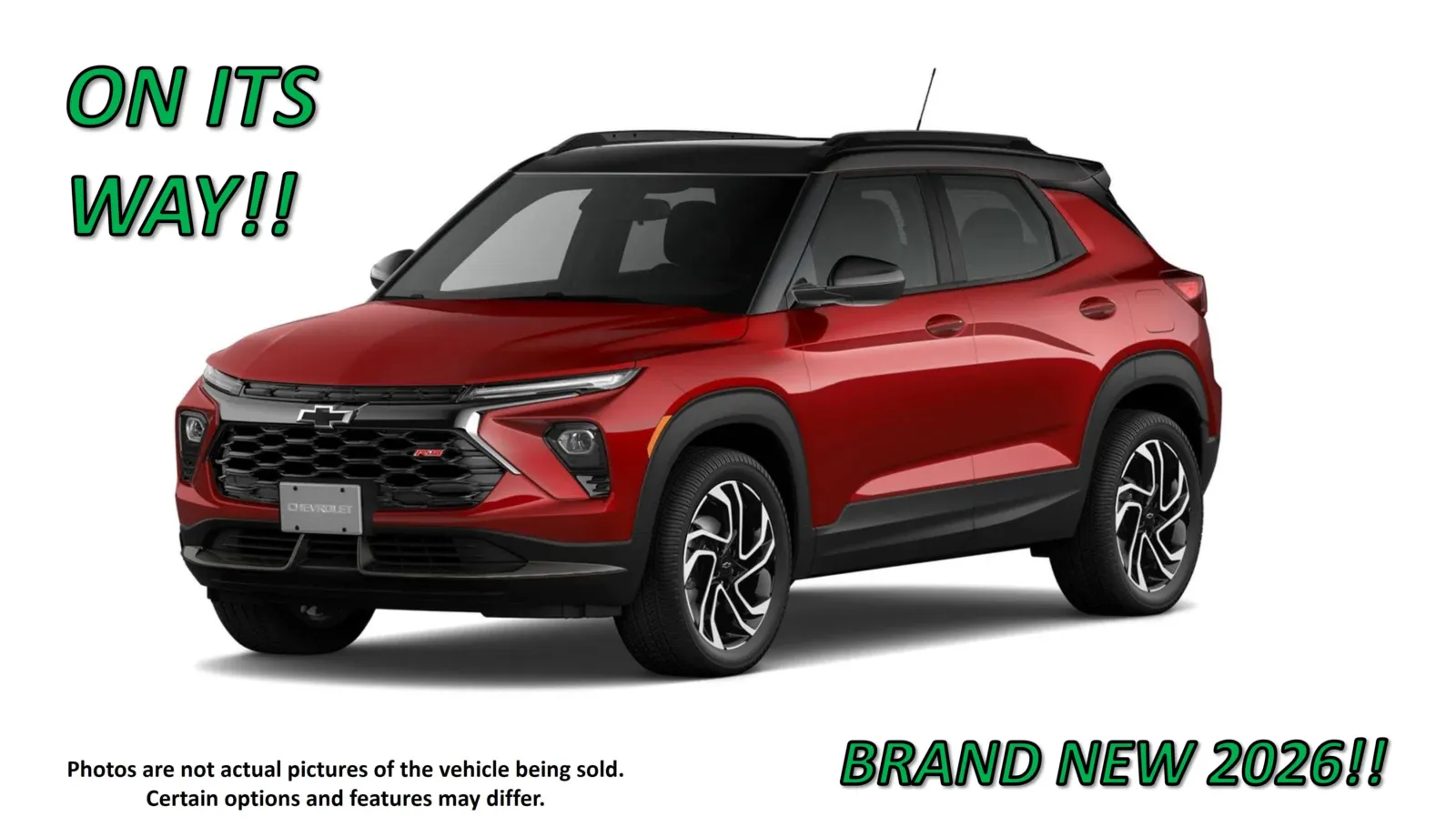 Red 2026 Chevrolet Trailblazer RS for sale in Clinton, MO