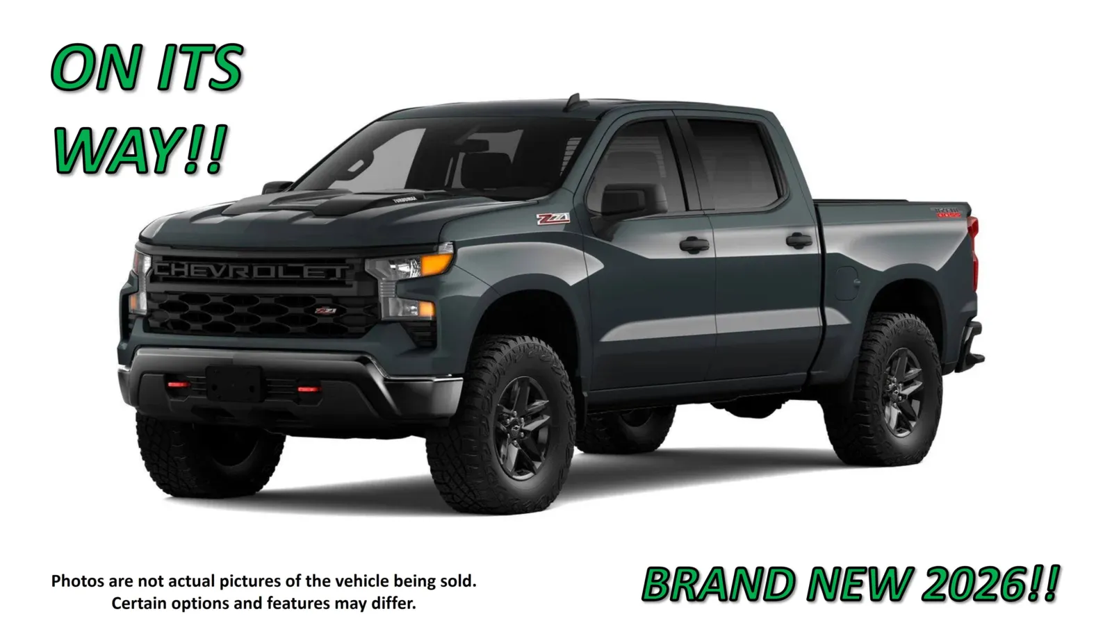 Gray 2026 Chevrolet Silverado 1500 Custom Trail Boss for sale in Clinton, MO