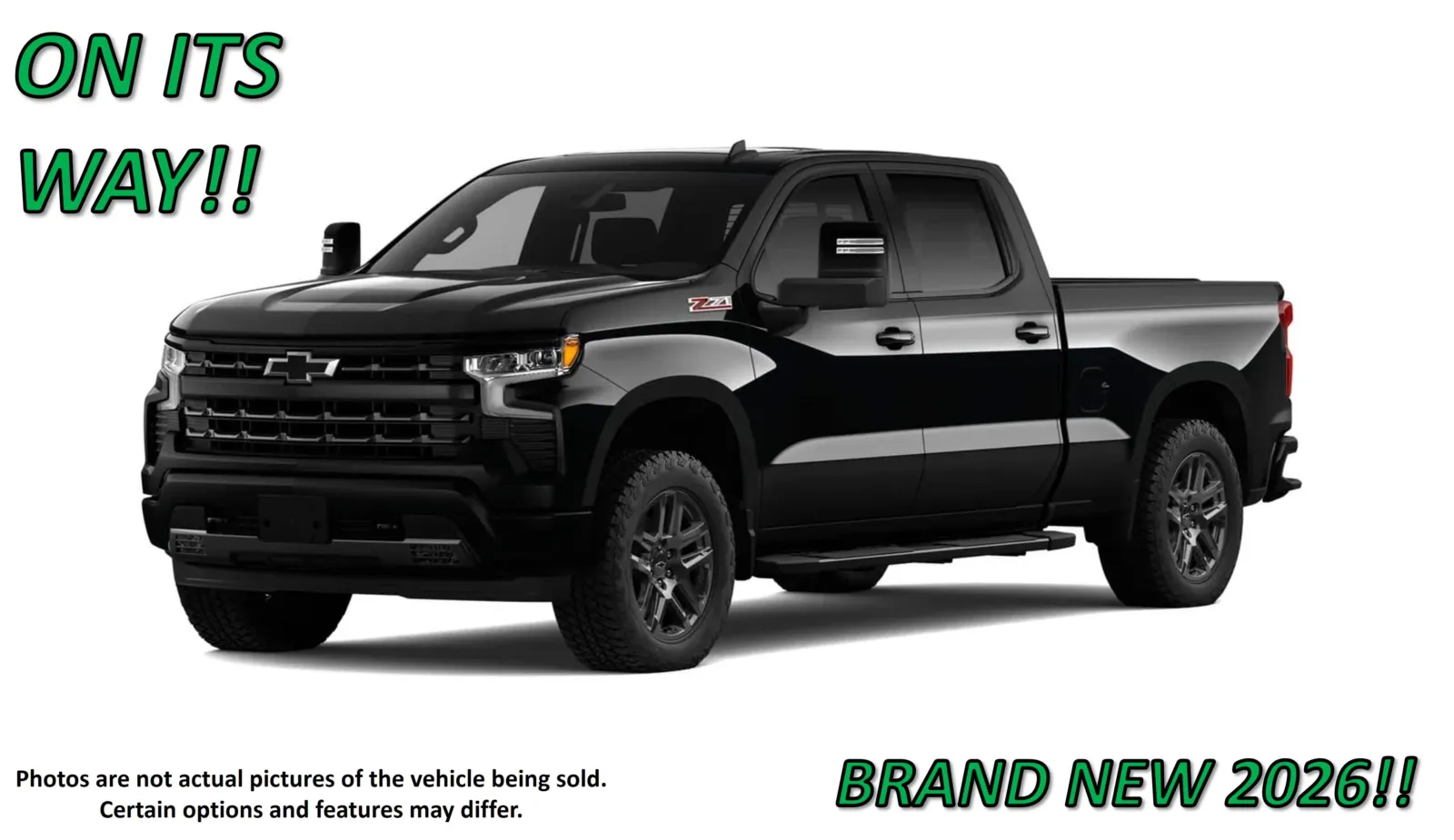 Black 2026 Chevrolet Silverado 1500 RST for sale in Clinton, MO