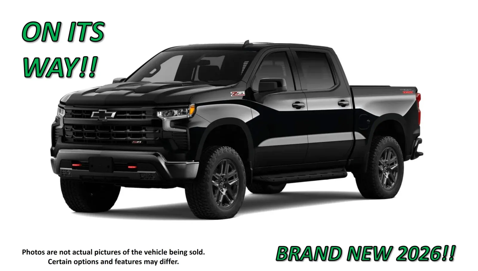 Black 2026 Chevrolet Silverado 1500 LT Trail Boss for sale in Clinton, MO