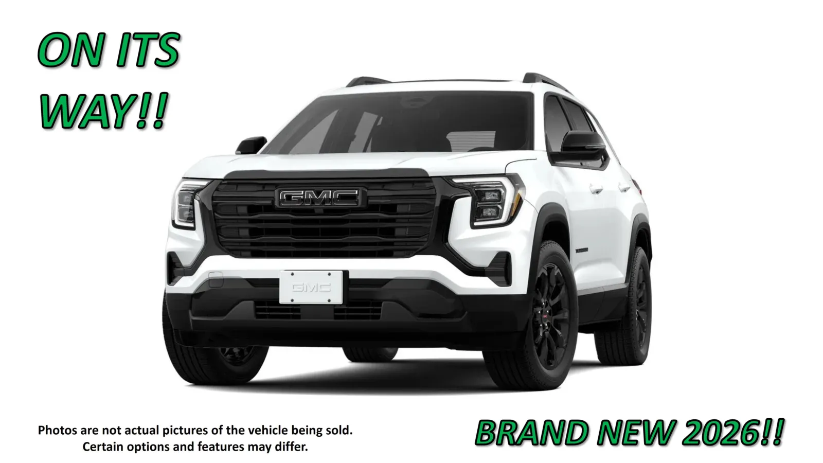 White 2026 GMC Terrain FWD Elevation for sale in Clinton, MO