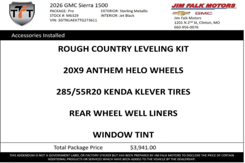 Photos of 2026 GMC Sierra 1500 Pro for sale in Clinton, MO at Jim Falk Motors