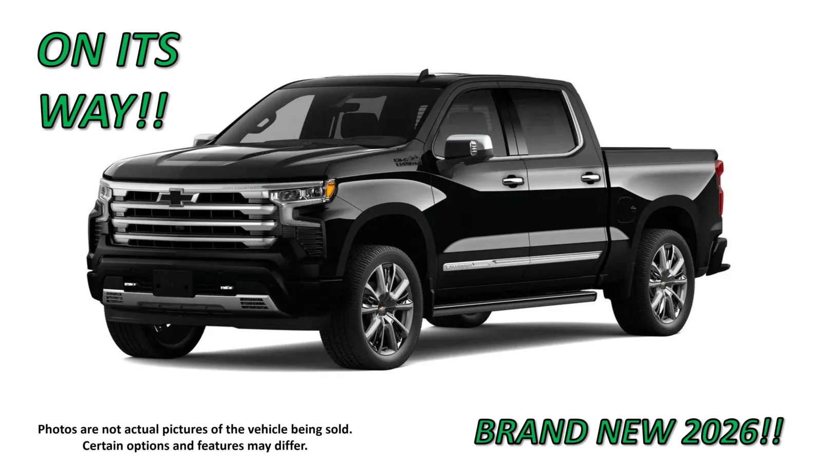 Black 2026 Chevrolet Silverado 1500 High Country for sale in Clinton, MO