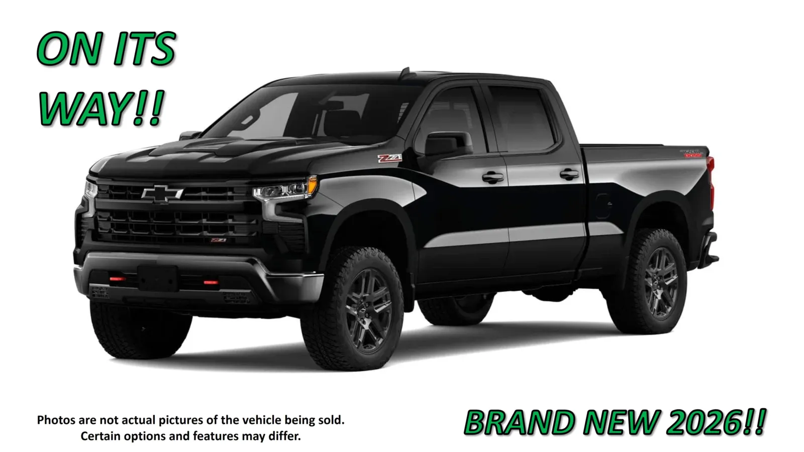 Black 2026 Chevrolet Silverado 1500 LT Trail Boss for sale in Clinton, MO