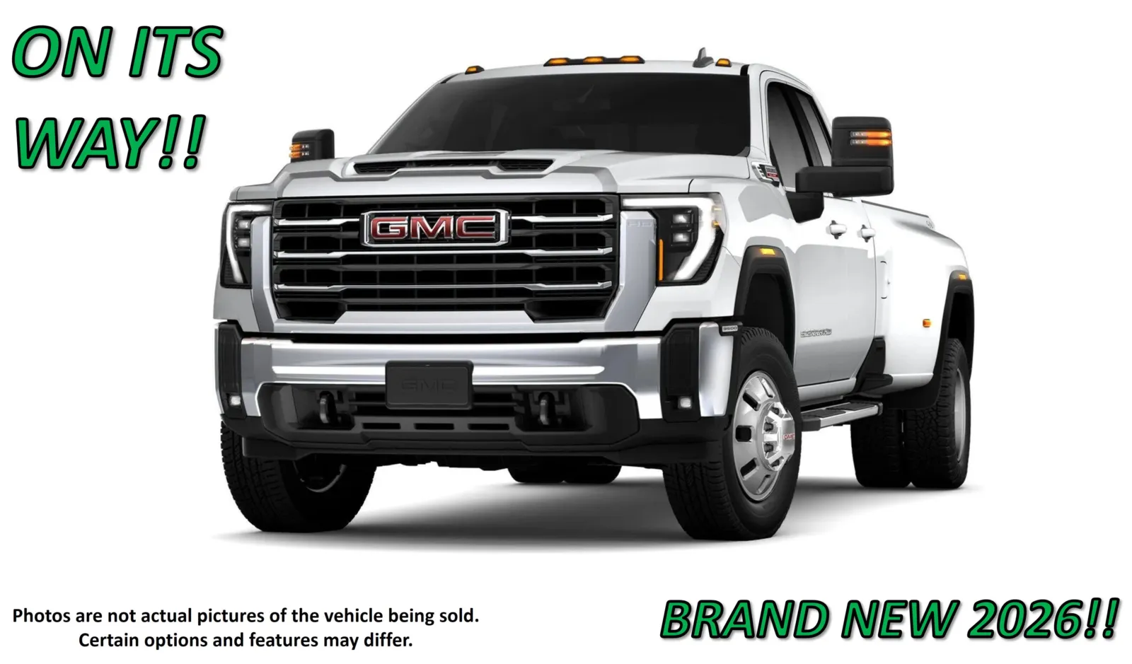 White 2026 GMC Sierra 3500HD SLE DRW for sale in Clinton, MO