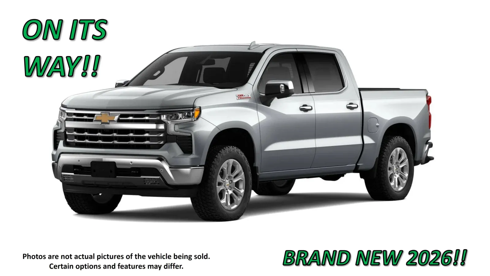 Gray 2026 Chevrolet Silverado 1500 LTZ for sale in Clinton, MO