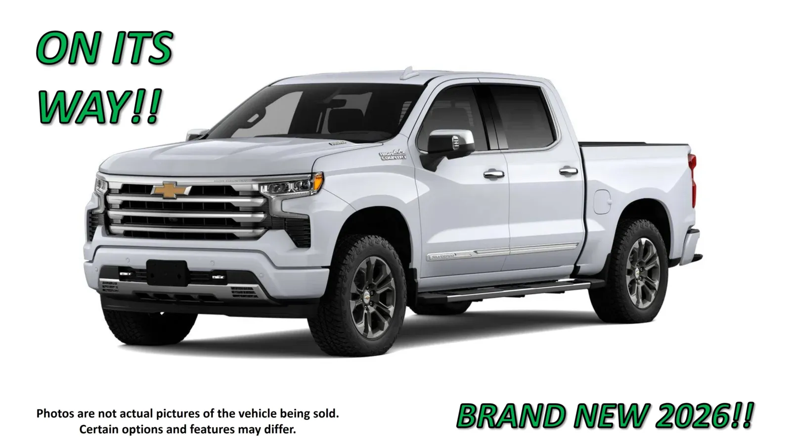 White 2026 Chevrolet Silverado 1500 High Country for sale in Clinton, MO