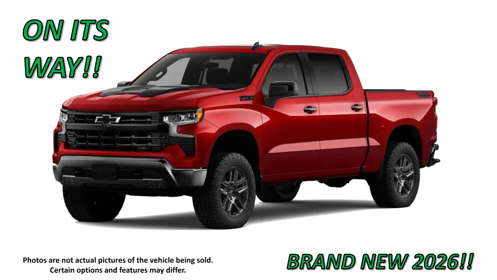 Red 2026 Chevrolet Silverado 1500 LT Trail Boss for sale in Clinton, MO