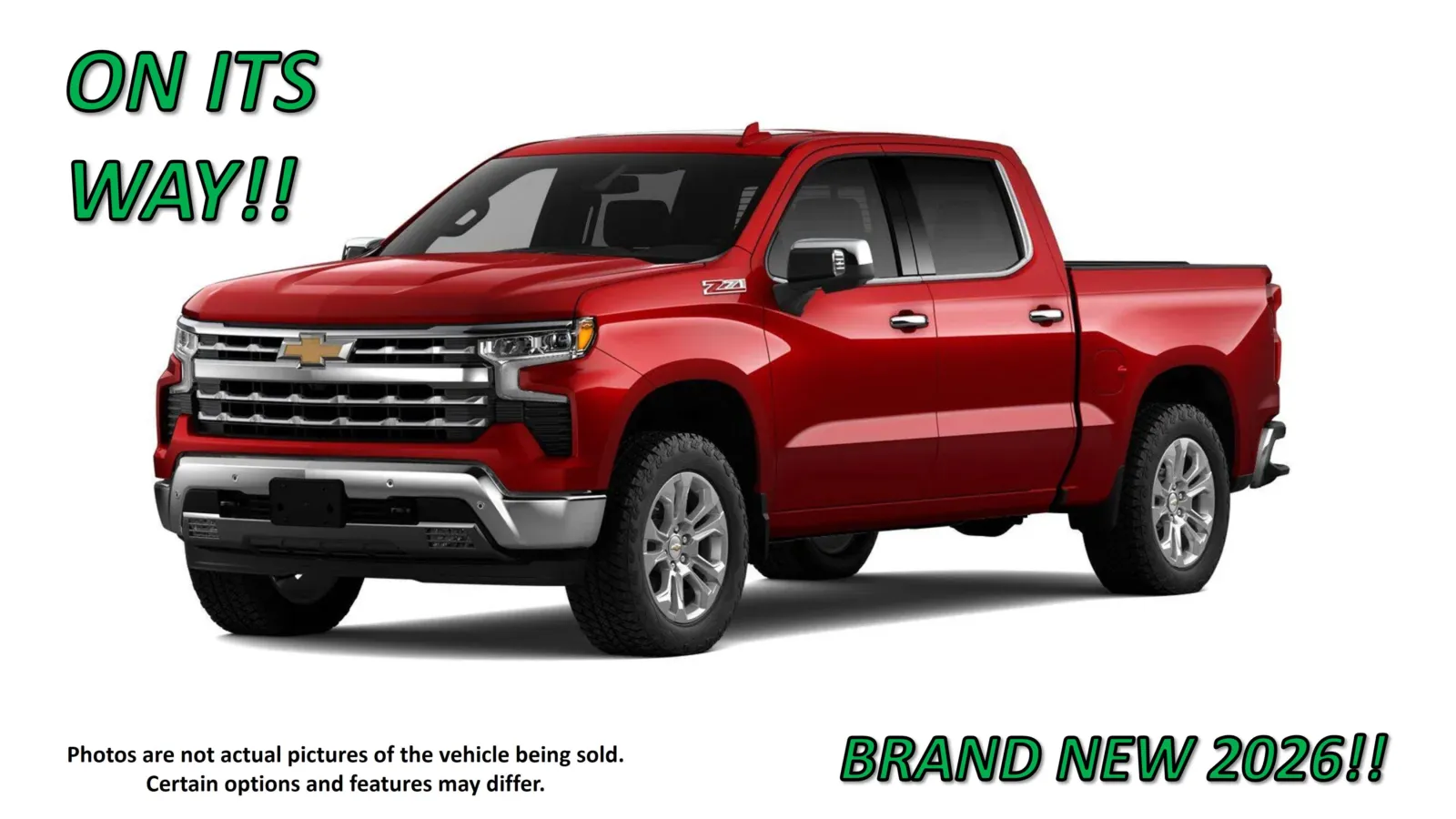 Red 2026 Chevrolet Silverado 1500 LTZ for sale in Clinton, MO