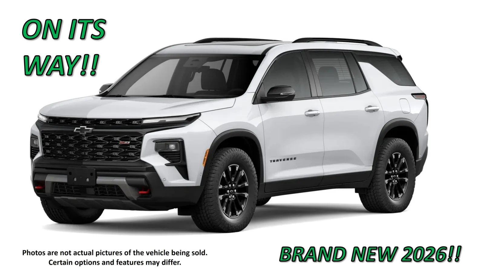 White 2026 Chevrolet Traverse Z71 AWD for sale in Clinton, MO