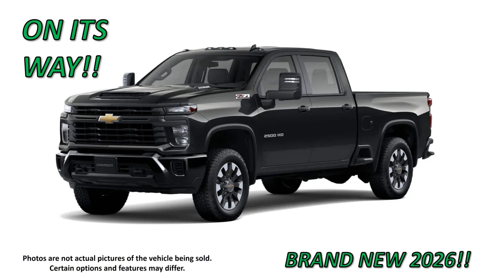 Black 2026 Chevrolet Silverado 2500HD Custom for sale in Clinton, MO