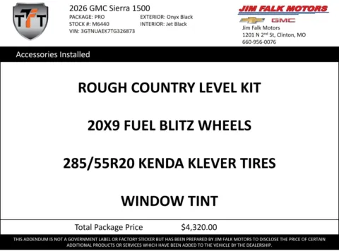 Photos of 2026 GMC Sierra 1500 Pro for sale in Clinton, MO at Jim Falk Motors