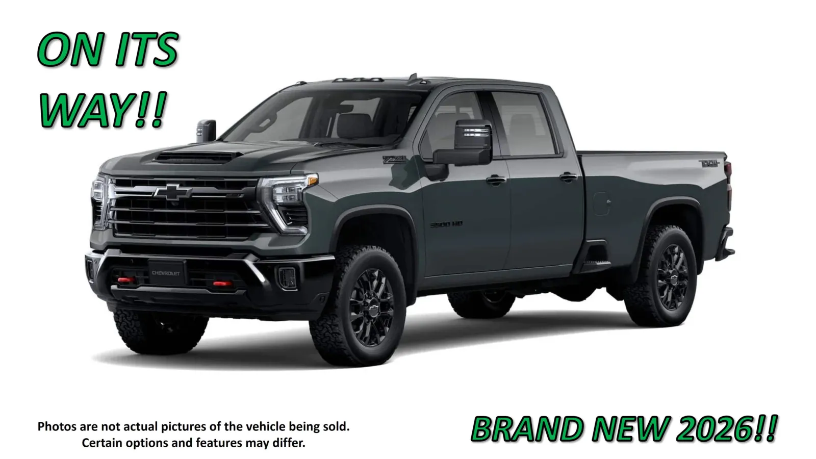 Gray 2026 Chevrolet Silverado 3500HD LTZ for sale in Clinton, MO