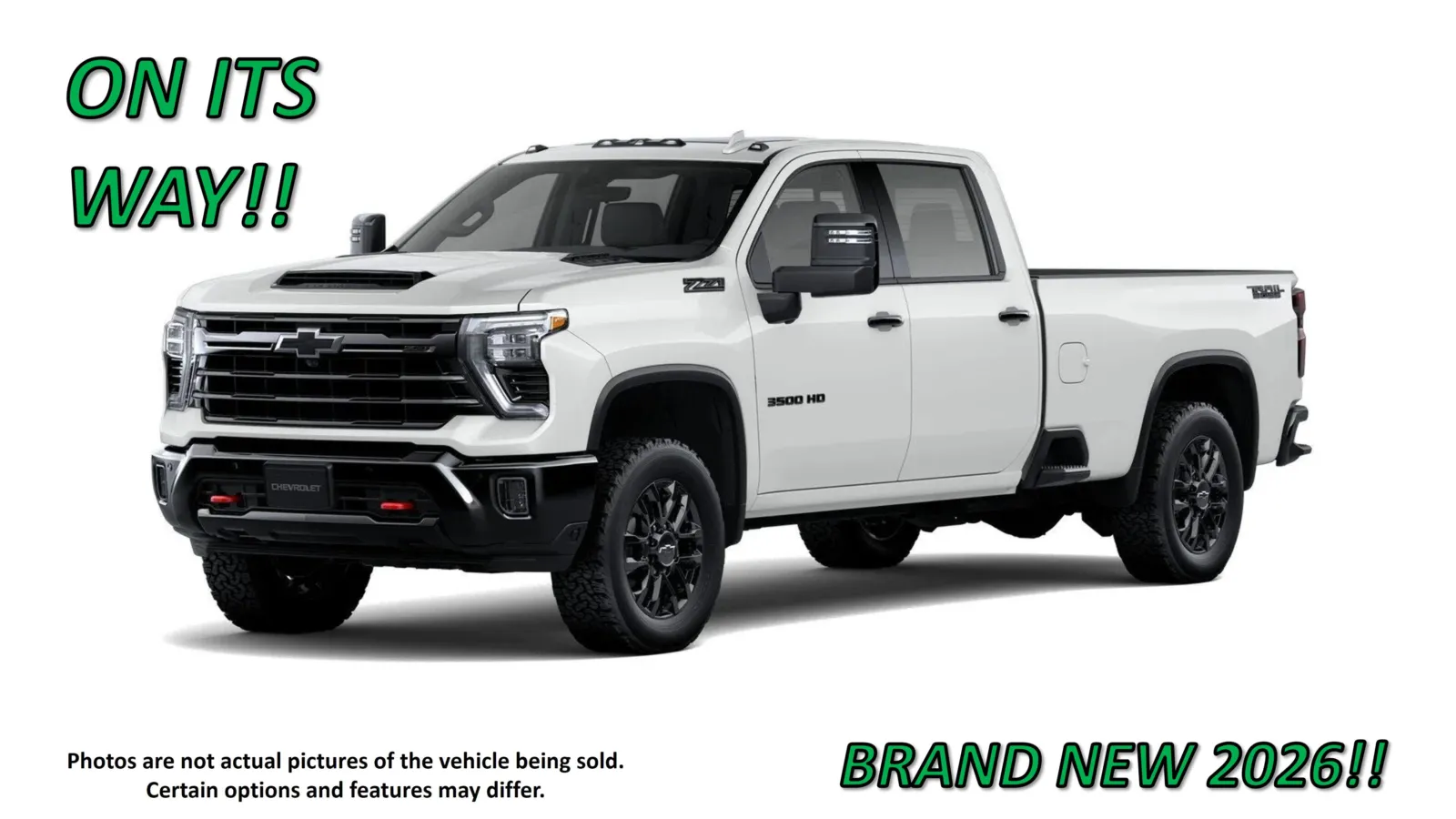 White 2026 Chevrolet Silverado 3500HD LTZ for sale in Clinton, MO