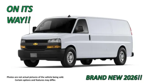 White 2026 Chevrolet Express Cargo Van Work Van for sale in Clinton, MO