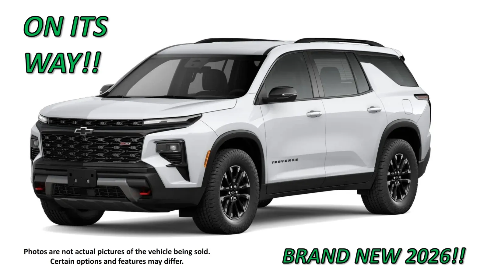 White 2026 Chevrolet Traverse Z71 for sale in Clinton, MO