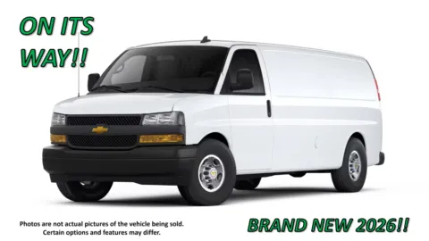 White 2026 Chevrolet Express Cargo Van Work Van for sale in Clinton, MO